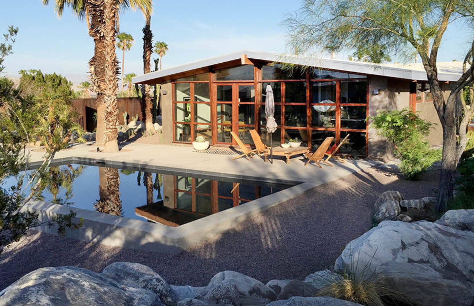 Desert reflection pool