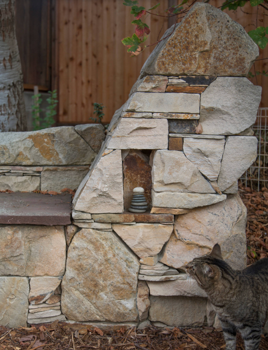 Dry stone cairn sculpture